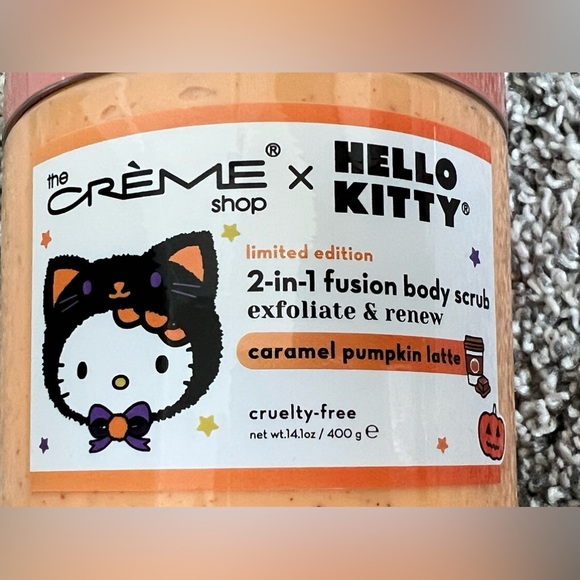 (2) Hello Kitty Caramel Pumpkin Latte Body Scrub - Picture 3 of 5